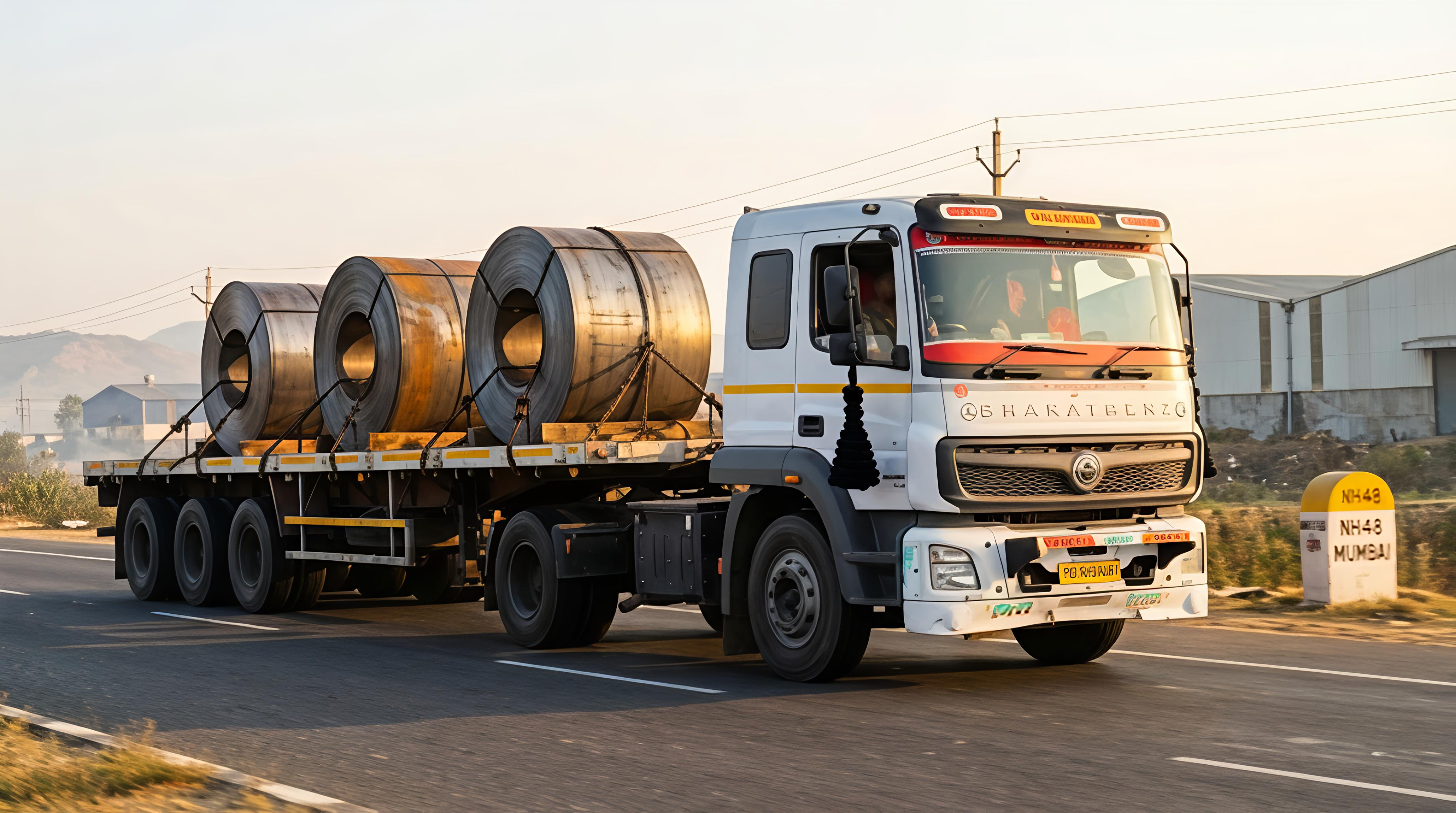 Steel Coil Transport National Highway